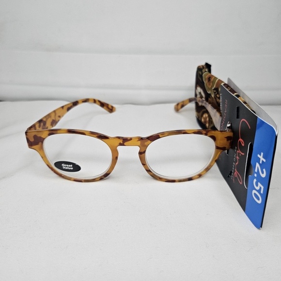New Womens Wink ICU Eyewear Rocklin Tortoise Reading Glasses With Case +2.50 - Picture 2 of 11